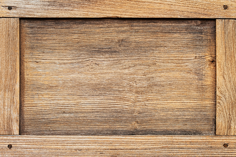 Old wooden framed panel background.